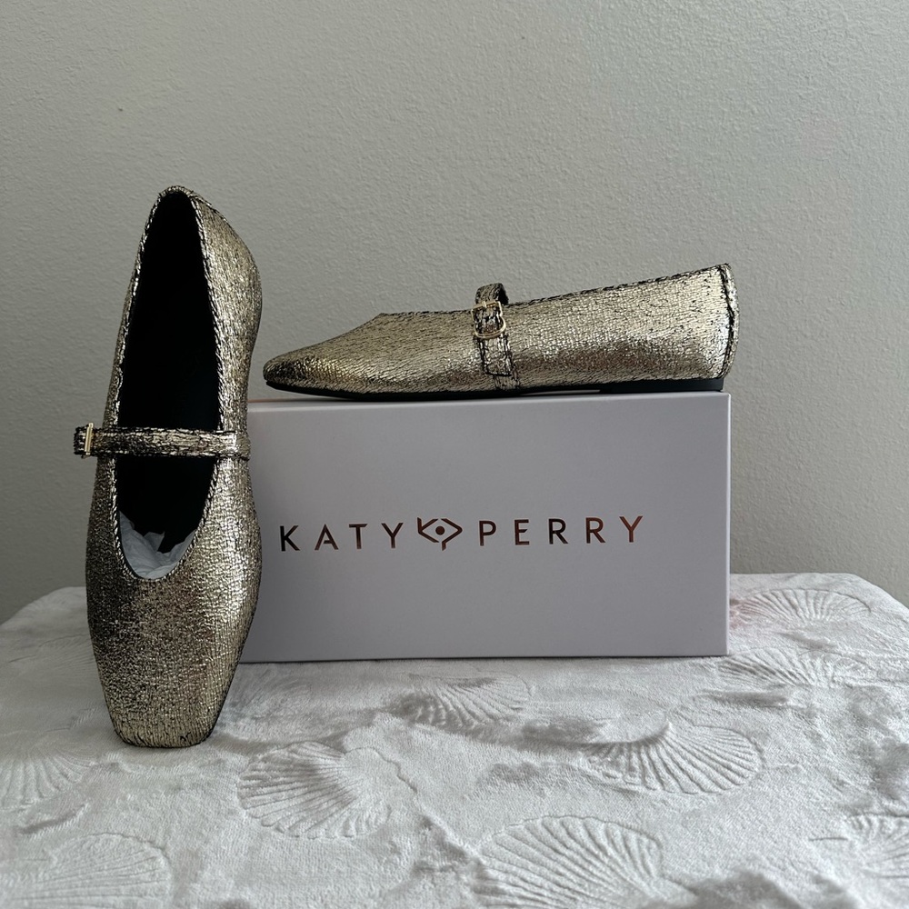Katy Perry Collections Gold Flats